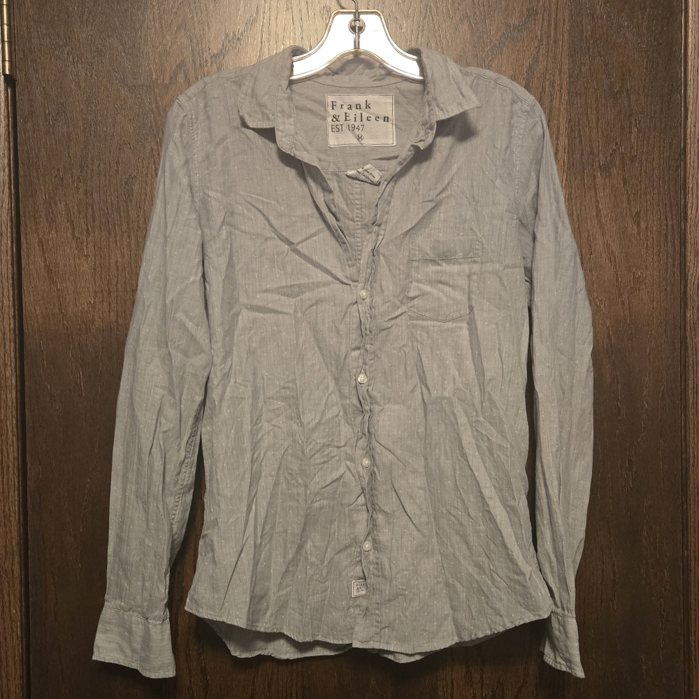 Frank & Eileen Barry Cotton Button Down Top